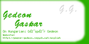 gedeon gaspar business card